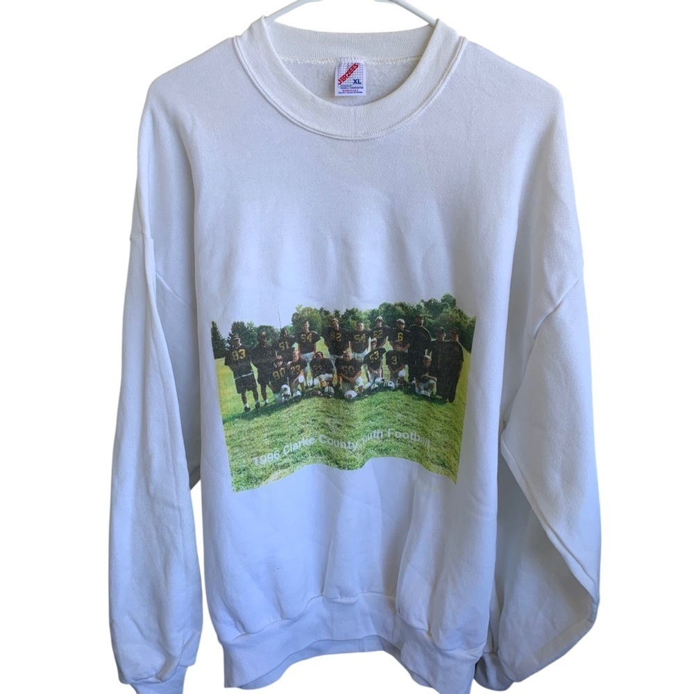 Vintage 1996 Clarke County Virginia Crewneck Sweatshirt XL Mens 90s Sweater